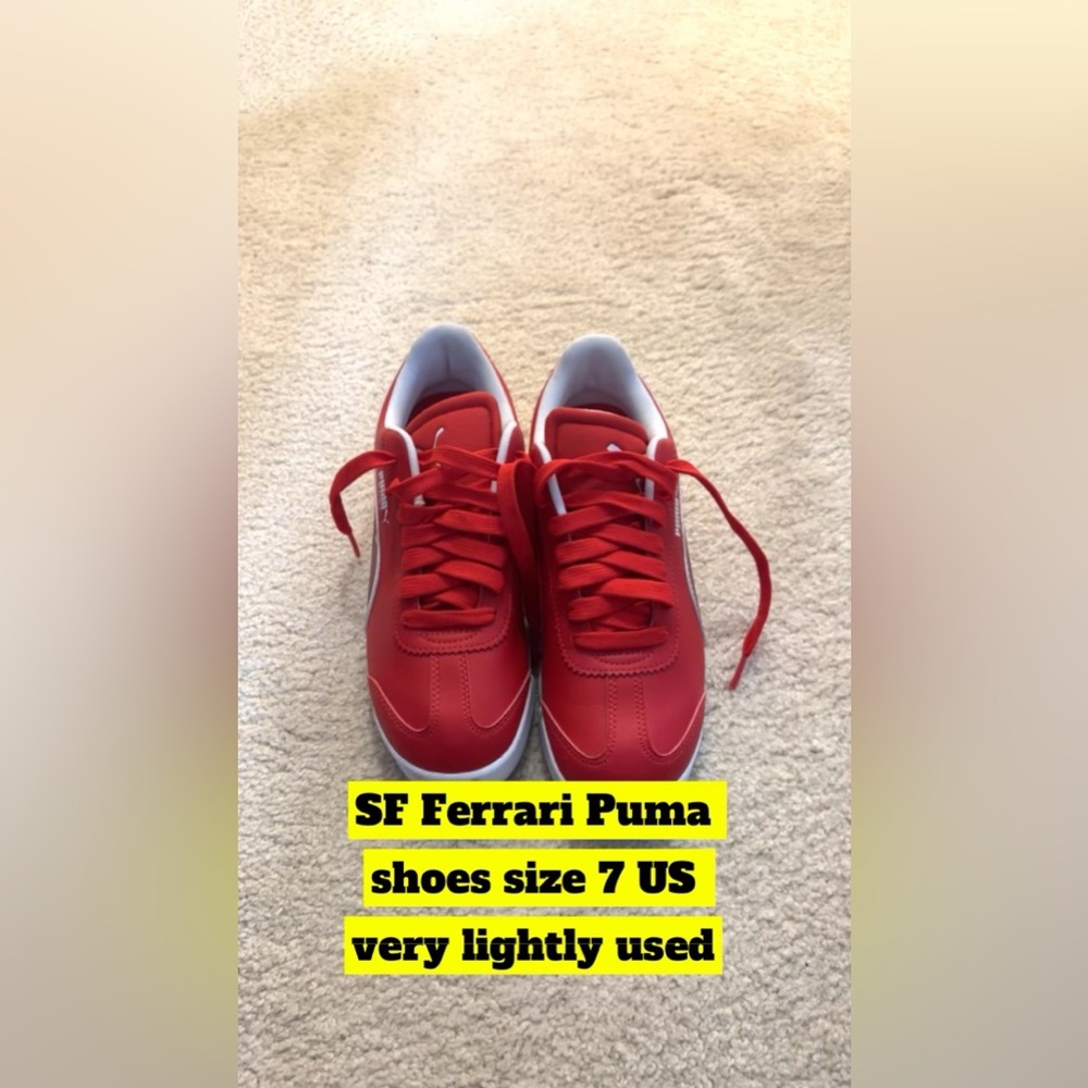 SF Roma Ferrari puma shoes Size 7 US Men’s in RED